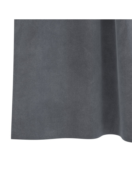 Tende oscuranti  con anelli da appendere 2 pz in velluto grigio super chiaro