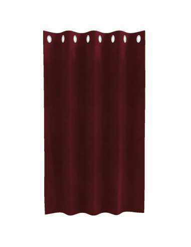 Tende oscuranti 2 pcs Rosso Vino 140 x 140 cm Velluto