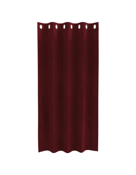 Tende oscuranti  con occhielli 2 pezzi Rosso vino in velluto
