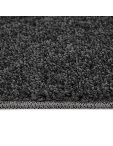 Tappeto Shaggy Antiscivolo Grigio scuro 160 x 160 cm PP