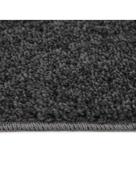 Tappeto Shaggy Antiscivolo Grigio scuro 160 x 160 cm PP
