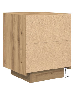 Armadio da Notte 2 pcs Rovere artigianale 45 x 40 x 55 cm