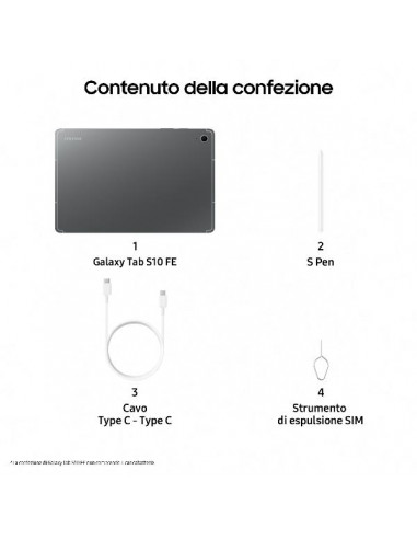 GALAXY TAB S10 FE 8+128GB GRAY
