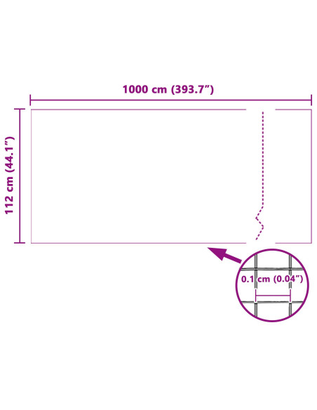 Zanzariera a rete Bianco 112 x 1000 cm Fibra di vetro