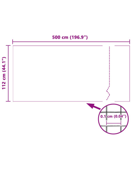 Rete per Insetti Bianca 112x500 cm Fibra di Vetro