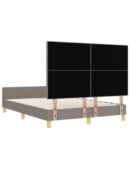 Struttura Letto - Tortora - 160x200 cm Tessuto