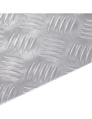 Gradini per Scale 2 pcs Argento 60 x 20 cm Alluminio