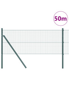 Palo della recinzione Verde 50 x 0,6 m (rete 25 x 25 mm)