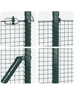 Palo della recinzione Verde 10 x 0,6 m (rete da 19 x 19 mm) 2