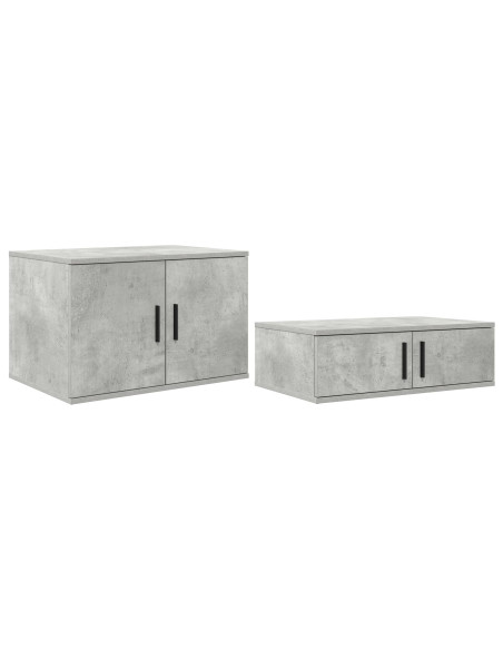 Letto con contenitore  Grigio cemento Legno ingegnerizzato