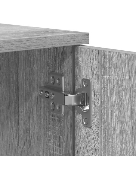 Struttura per letto Grigio sonoma Legno ingegnerizzato, Metallo