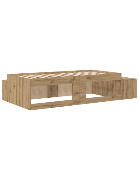 Rete per letto contenitore  Rovere artigianale Legno ingegnerizzato