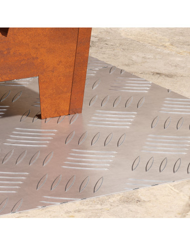 Gradini per Scale 2 pcs Argento 60 x 40 cm Alluminio