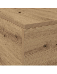 Struttura letto con contenitore Rovere artigianale 135 x 190 cm