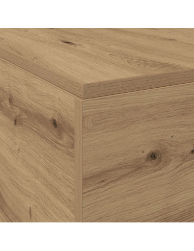 Struttura letto con contenitore Rovere artigianale 135 x 190 cm