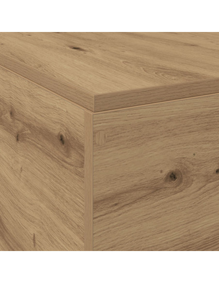 Struttura letto con contenitore Rovere artigianale 135 x 190 cm