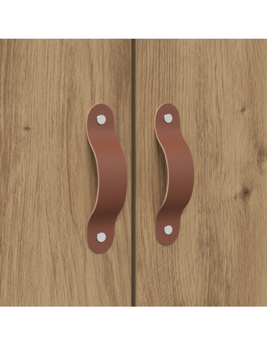 Struttura letto con contenitore Rovere artigianale 135 x 190 cm