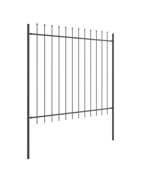 Recinzione per Giardino Grigio 1,7 x 1,5 m