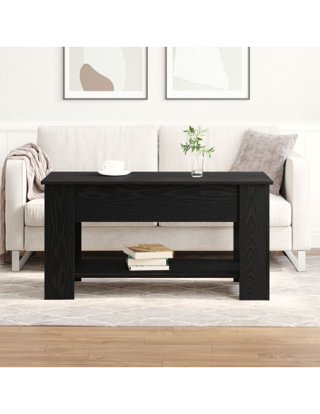 Tavolino da salotto Rovere nero 101 x 49 x 52 cm