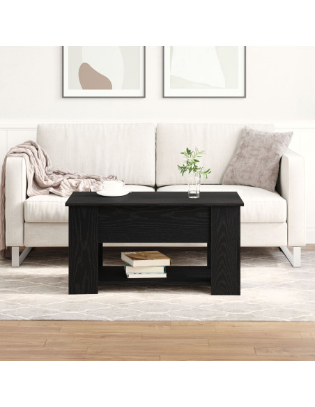 Tavolino da salotto Rovere Nero 79 x 49 x 41 cm