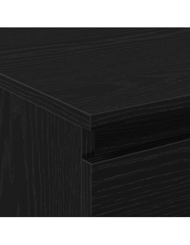 Tavolino da salotto con cassetto Rovere Nero 90 x 50 x 36,5 cm