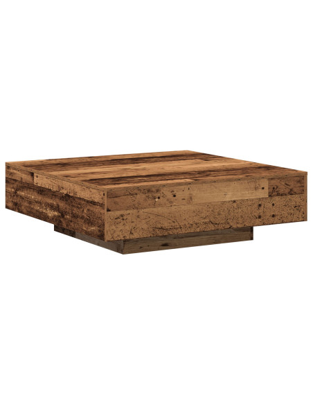 Tavolino da caffè  in legno vecchio 100x100x31 cm in legno ingegnerizzato