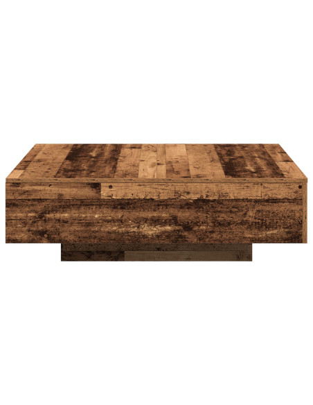 Tavolino da caffè  in legno vecchio 100x100x31 cm in legno ingegnerizzato