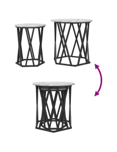 Tavolino da salotto 2 pcs Grigio Sonoma 2