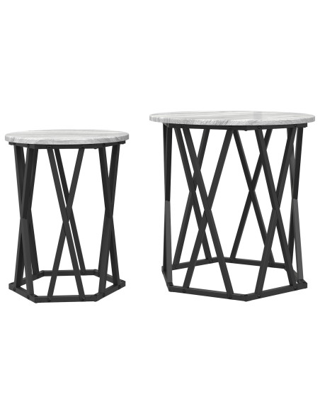 Tavolino da salotto 2 pcs Grigio Sonoma