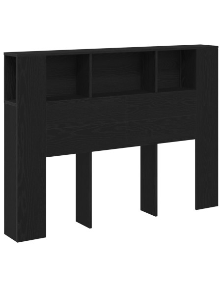 Testata in Legno Nero di  - 140x19x104.5 cm - Realizzata in Legno Ingegnerizzato