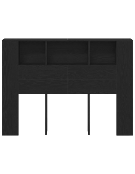Testata in Legno Nero di  - 140x19x104.5 cm - Realizzata in Legno Ingegnerizzato