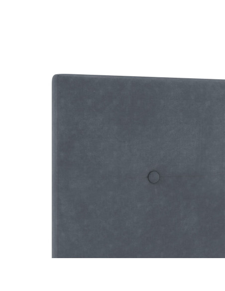 Struttura Letto Grigio Scuro 120x200 cm in Velluto