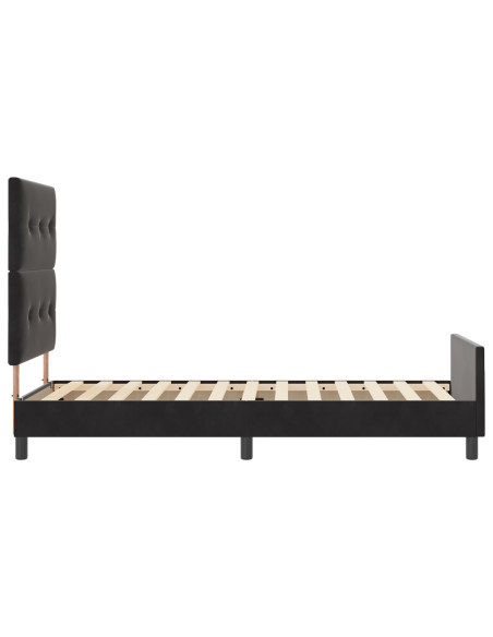 Rete letto  Nero 100x200 cm Velluto