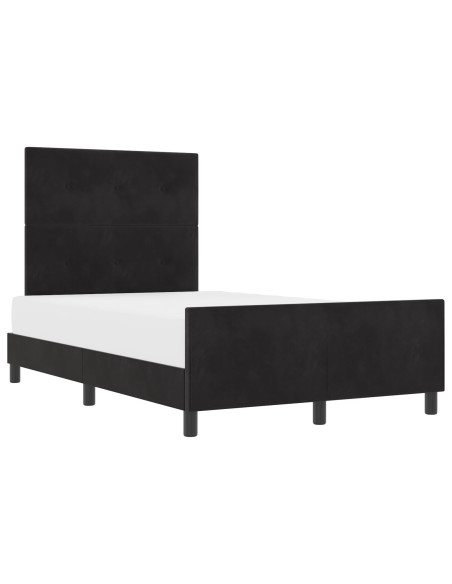 Struttura del letto in velluto nero  120x200 cm