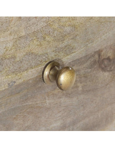 Mobile Porta TV 100x30x55 cm in Legno Massello di Mango 2