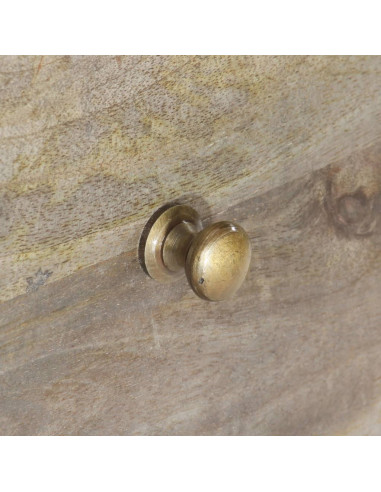 Mobile Porta TV 100x30x55 cm in Legno Massello di Mango