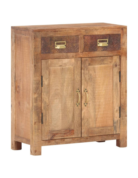 Credenza 65x30x75 cm in Legno Massello di Mango