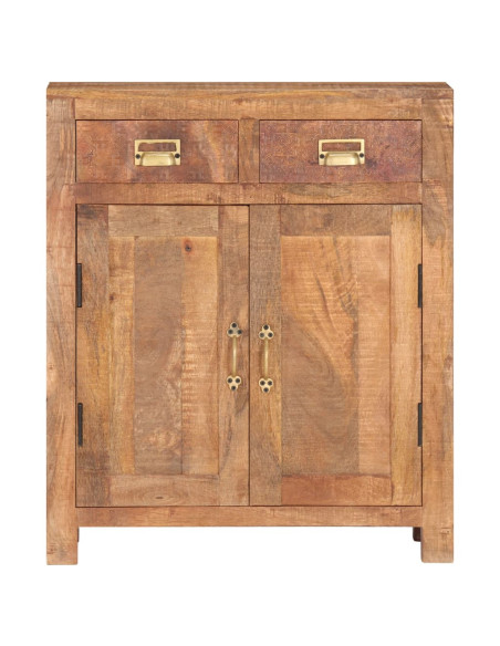 Credenza 65x30x75 cm in Legno Massello di Mango