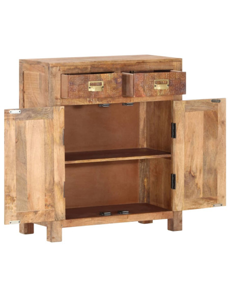 Credenza 65x30x75 cm in Legno Massello di Mango