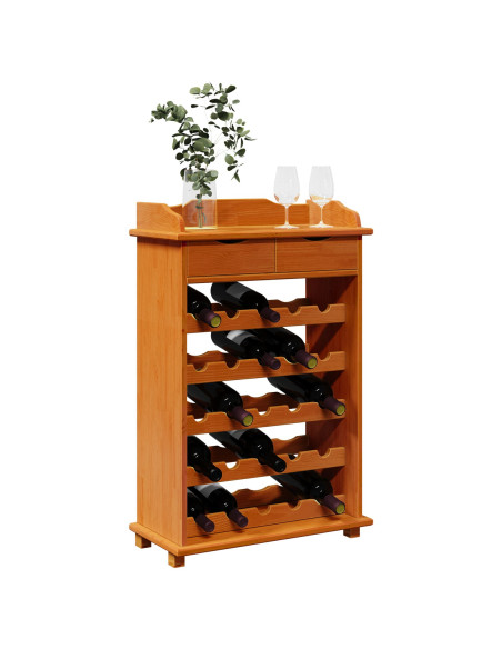 Portabottiglie 90x60x30 cm Legno Massello di Pino
