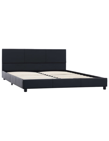 Giroletto Nero in Similpelle 160x200 cm