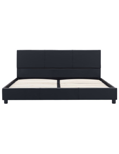 Giroletto Nero in Similpelle 160x200 cm