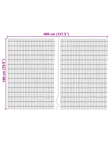 Recinzione Bark  400x125 cm