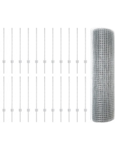 Recinzione con Posto Argento 0,8 x 50 m Acciaio 2
