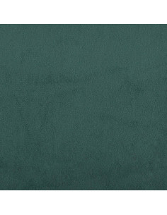 Giroletto con Testiera Verde Scuro 200x200 cm in Velluto