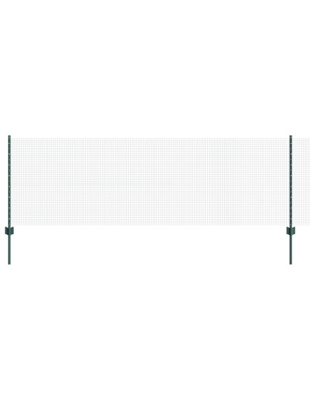 Recinzione in Filo Saldato  con 11 U Post Verde 0.8x25 m Acciaio
