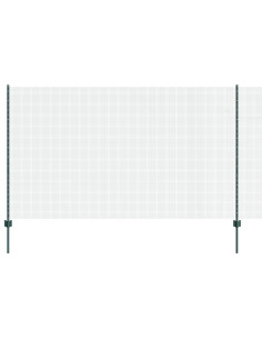 Recinzione con Posto Verde 1,4 x 50 m Acciaio e PVC