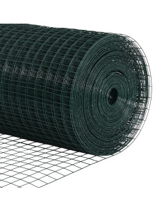 Recinzione con Posto Verde 0,6 x 25 m Acciaio e PVC 2