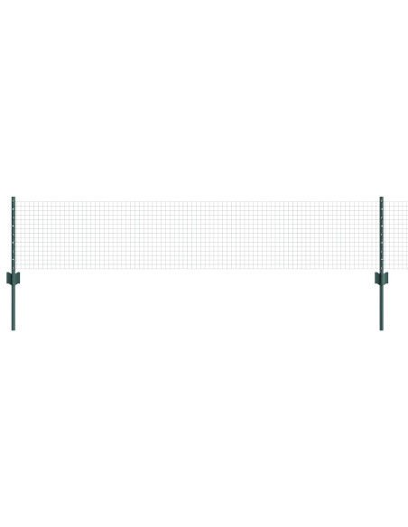 Recinzione in filo saldato  con 22 pali U Verde 0.4x50 m Acciaio