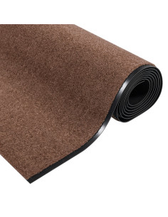 Tappetino Marrone e Nero 120 x 350 cm Polipropilene e vinile